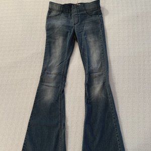 Free People faded flare jeans